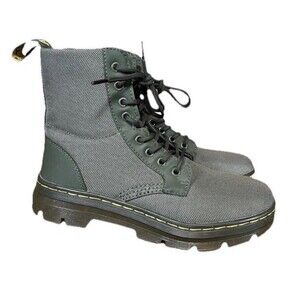 Dr Martens Combs Tech Boots Size 13 Green Lace Up Combat Utility NEW Doc Martens